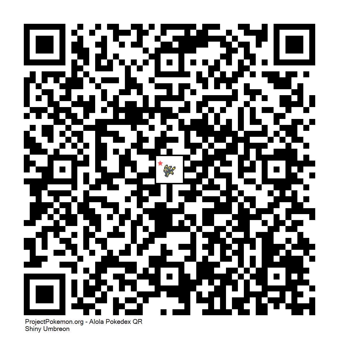 Cdigo QR de Umbreon variocolor